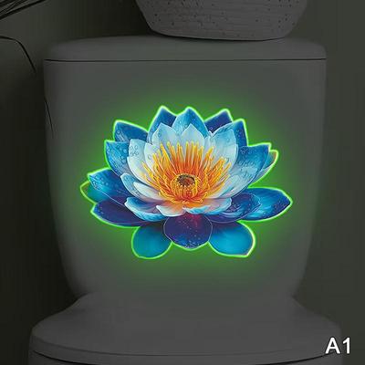 Adesivo per WC Luminescente Autoadesivo Rimovibile Adesivo per Finestre Muro Decorazione Casa Adesivo per Auto Si Illumina di Notte