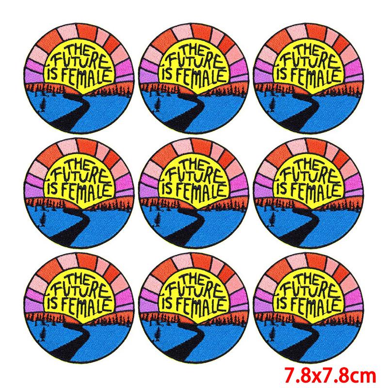 10 Pcs/lot Wholesale Embroidery Patch Iron On Patches For Clothing Patches On Clothes Jackets Decor Applique Sew Supplies