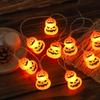 1pc 10/20LED Halloween Duoble Pumpkin String Light Battery Powered For Home Outdoor Porch Yard Garden Halloween Party Decoration