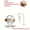 Double Texture Tooth Auto Hanging Pendant Ornament Craft Adjustable Decoration Suitable For Christmas Birthdays Travel