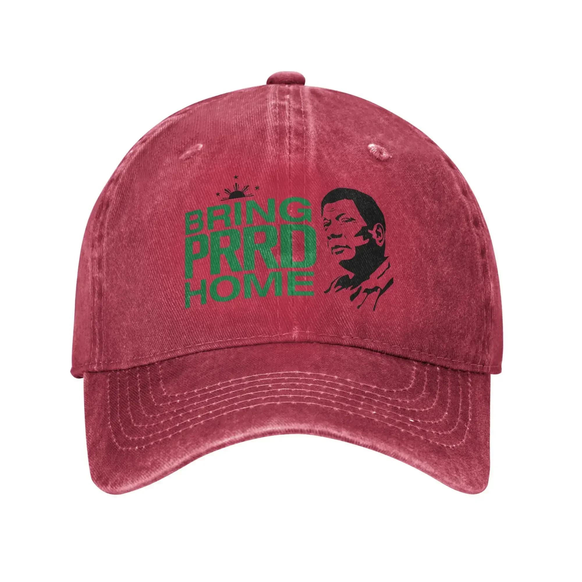 Fashion Duterte Bring PRRD Home Baseball Cap for Unisex Women Distressed Denim Sun Cap Outdoor All Seasons Travel Gift Caps Hat one size