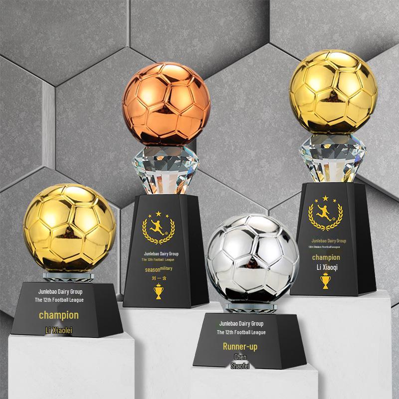 Custom Creative Trophy for Basketball or Football - World Cup Champion Design