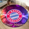 FC Bayern Munchen Custom Name Round Area Rug,Carpet Rug for Living Room Bedroom Sofa Playroom Decor,Non-slip Floor Mat
