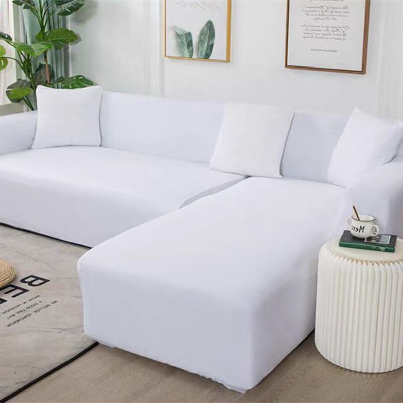 All Inclusive Sofa Cover Simple Solid Color Empress Leather Elastic Sofa Cover Fabric Suitable for All Seasons Anti Cat Scratch