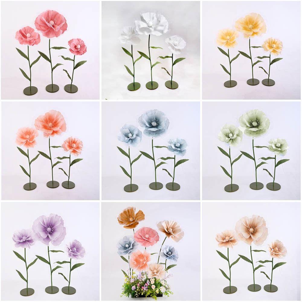 NEW 50cm Wedding Road Flower Large Flower DIY Artificial Flower Simulation Reusable Flower Branch Garden
