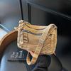 Solid Fashion Color Multi Pocket Women Casual Single Shoulder Crossbody Bag