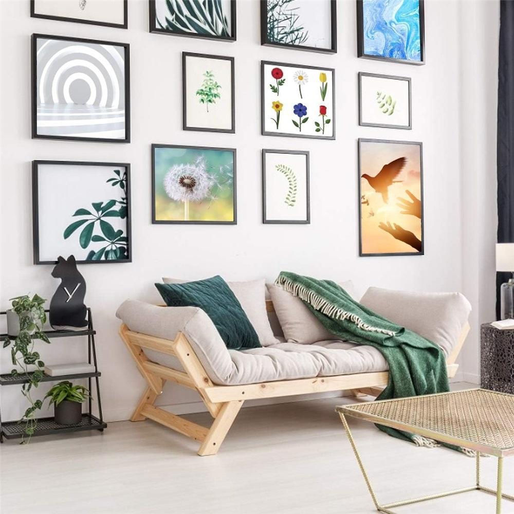 250 st Bildkrokar Bildhängningssats Kraftiga Bildhängare Med Bildtråd, Spikar, Sågtand, D-ring, Skruvöglor