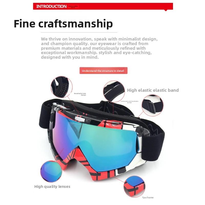 Anti-twist Off-road Goggles, Dust-proof Motorcycle Glasses, Men's and Women's UV-proof Windshields, Outdoor Sports Goggles