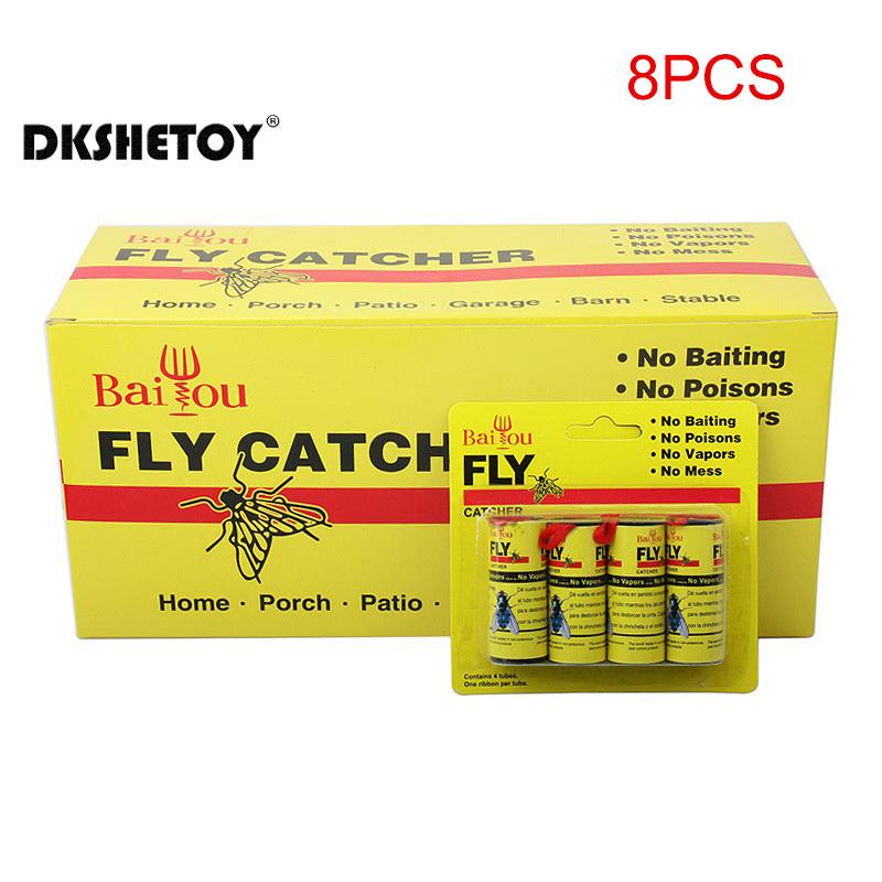 Wholesales Strong Fruit Fly Traps Bugs Strong Glue Fly Traps Paper Ribbon Sticky Board pest control insect killer for kill pest