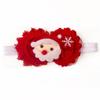 New Christmas Day, Baby Santa Flowers Headscarf Kids Dress Up Hair Accessories Baby Headband