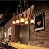 oeny American Retro Industrial Boat Wood Chandelier