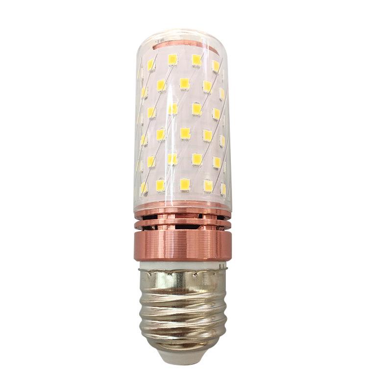 Kuangtouqiang E27/E14 Tri-Color Dimmable Candle Bulb, 360° Illumination, Shadowless, Energy-Saving Corn Light
