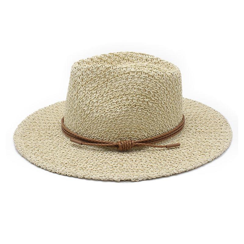 Straw Hat Summer Outing Sun Hat Western Cowboy Hat Jazz Hat Beach Visor