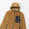 Outerwear Long Sleeve Stretch Thermal Windproof Relax Fit Script Logo Zip Hooded Jacket Sports Beige M [Champion] Men's C3-YS606