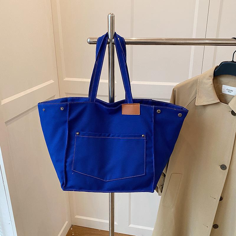 European and American Fashion Canvas Women's Bags Women's Handbags Shoulder Bags Large Capacity Leisure Bags Shoulder Bags Commuter Bags