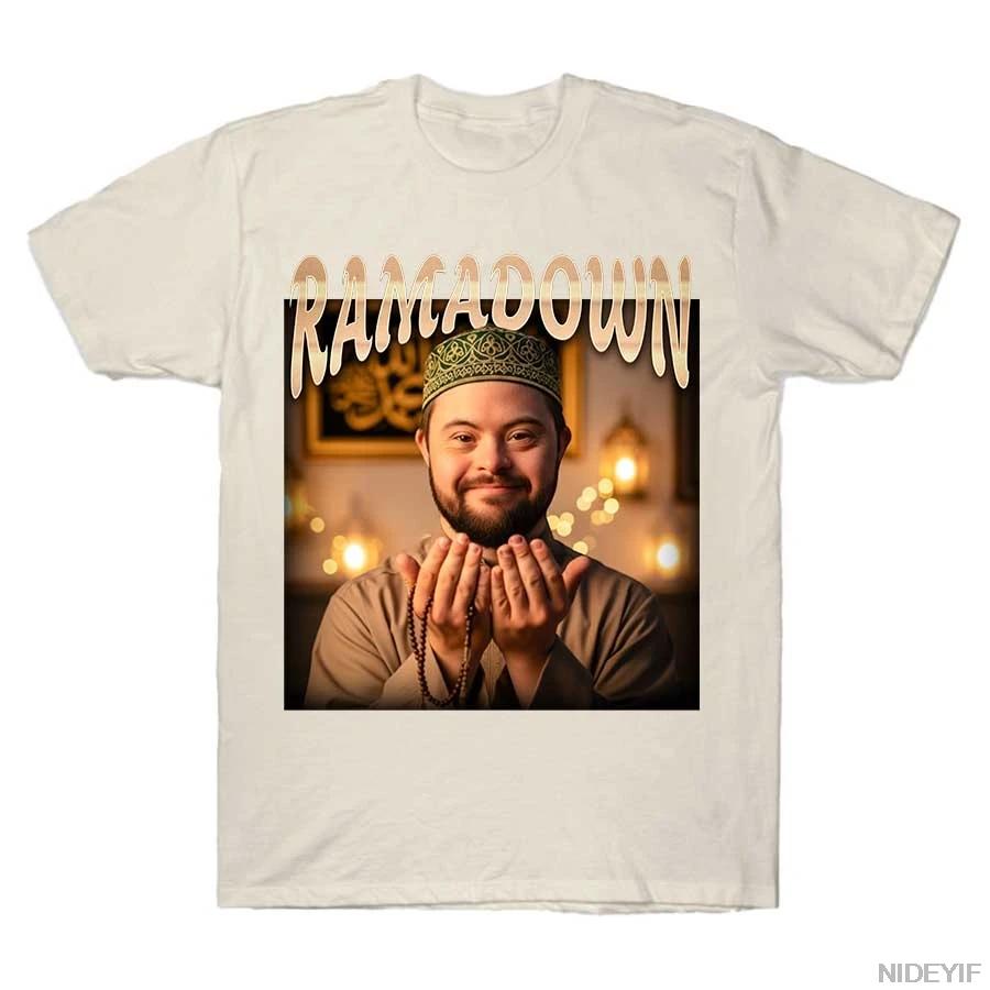 

RAMADOWN MEME T-shirt for Men Women High Quality Oversized Cotton T Shirts Short Sleeve Tops XXL чорний