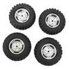4PCS RC Crawler Tires 1.9 Inch Rubber   RC Tire with Plastic Wheel   for   1Celsius10 Remote Control Cars