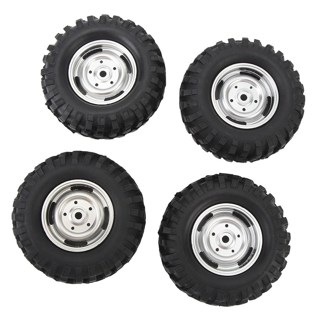 4PCS RC Crawler Tires 1.9 Inch Rubber   RC Tire with Plastic Wheel   for   1Celsius10 Remote Control Cars