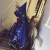 Children Halloween Wizard Blue Cape Costume Cosplay Party Prop Role Play Clothes