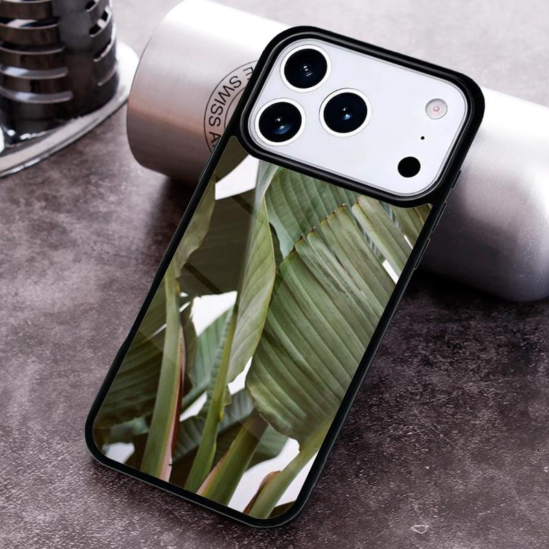 

Monstera Flower Tropical Green Leaves Phone Case for iPhone 17 16 15 Pro Max Air 14 13 12 11 Plus Shockproof Capa Cover iPhone 14 Pro Max