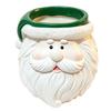 Small Item Storage Holder Cute Santa Claus Resin Flowerpot, Decorative Christmas Desktop Creative Craft Planter, Hand Painted Container for