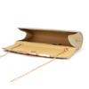 Women's Handbag, Dinner Bag, Clutch Bag, Pleated Metal Cap, Wedding Evening Dress Bag