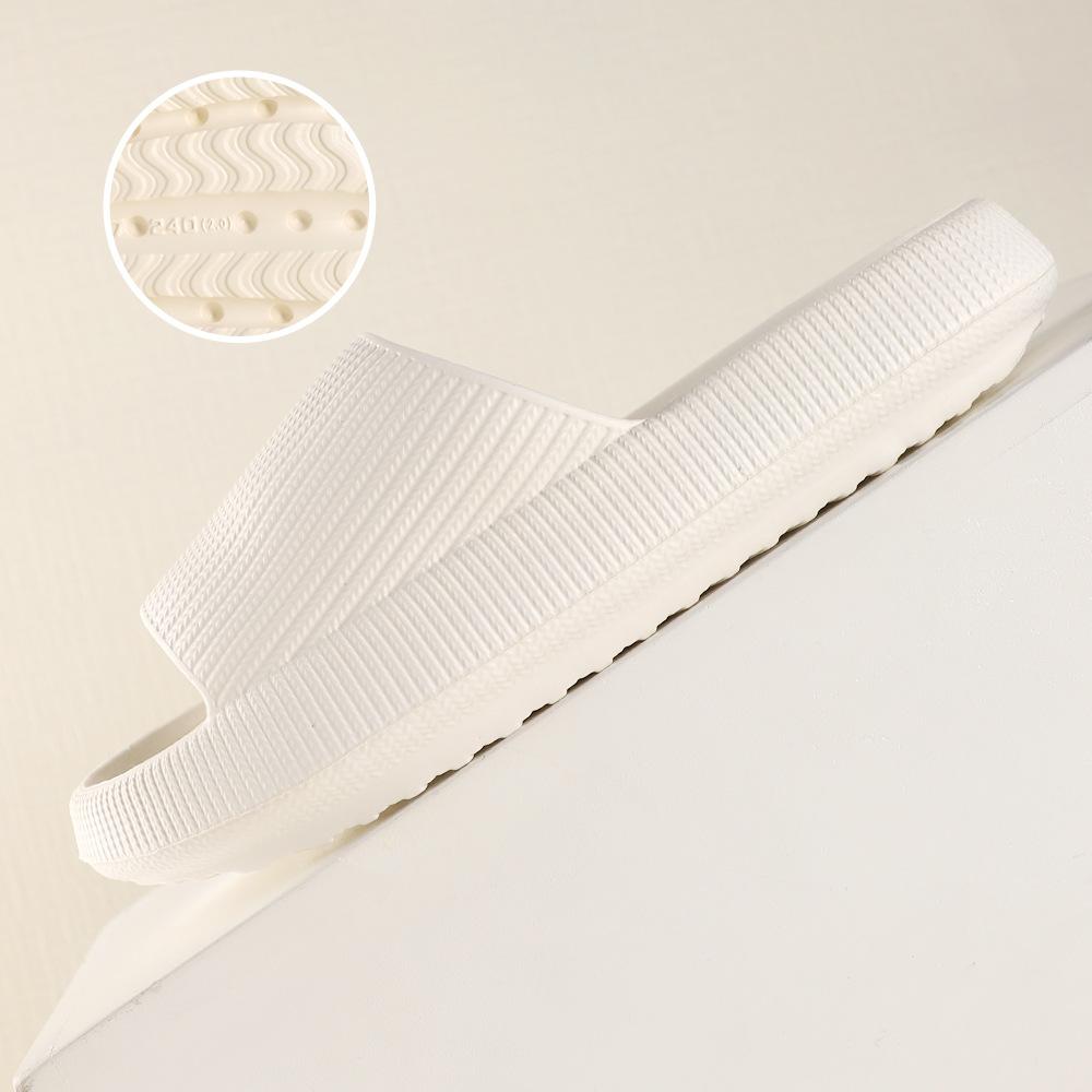 CM thick-soled slippers women's summer indoor home wear couple stepping on shit feeling men's EVA cool slippers breathability