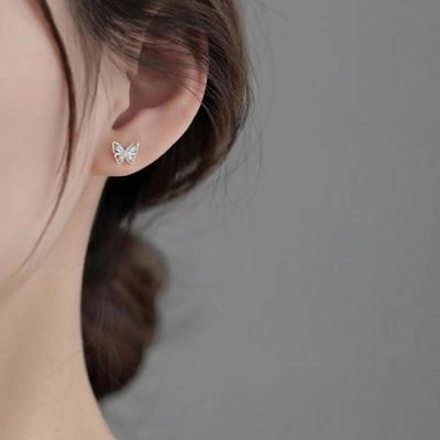 Colorful Stone Butterfly Earrings
