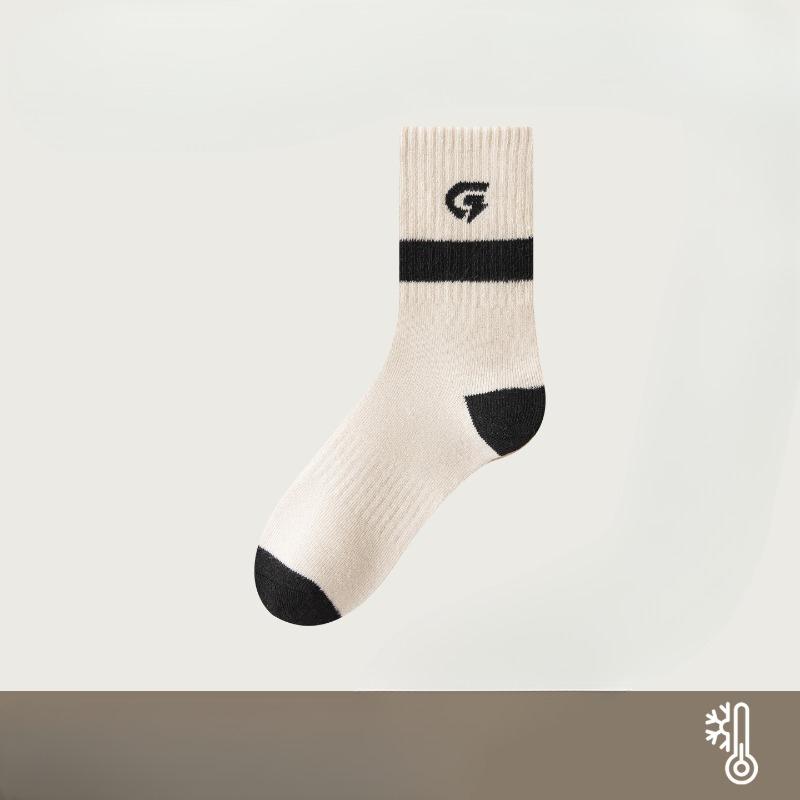 Loop Socks for Men, Thickened Warm Mid-calf Socks, Heat-storing Skin-friendly Floor Socks, Versatile Men's Socks