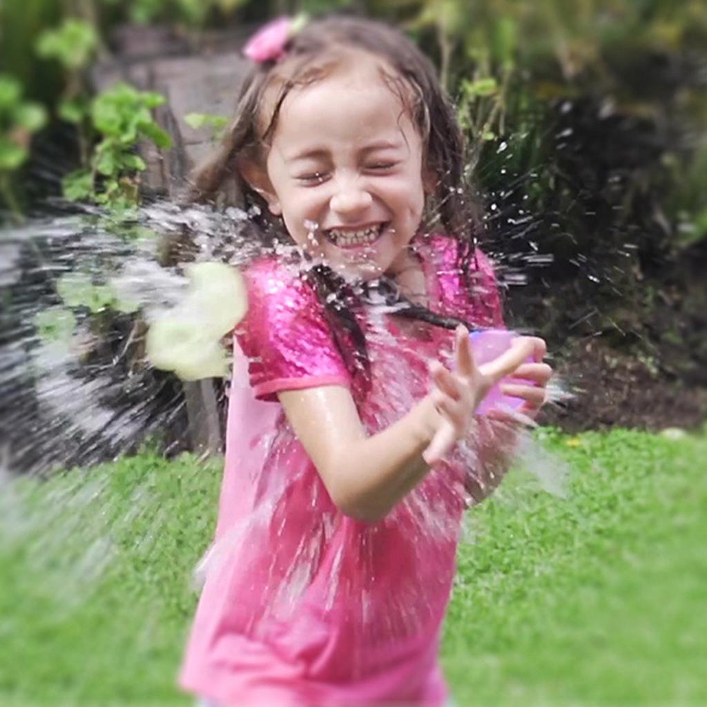 6PCS Refillable Water Balls For Kids, Reusable Water Bomb  Balls For Pool, Ra-pid Filling Easy Tying Water Balls For Water Fight Game, Summer Party