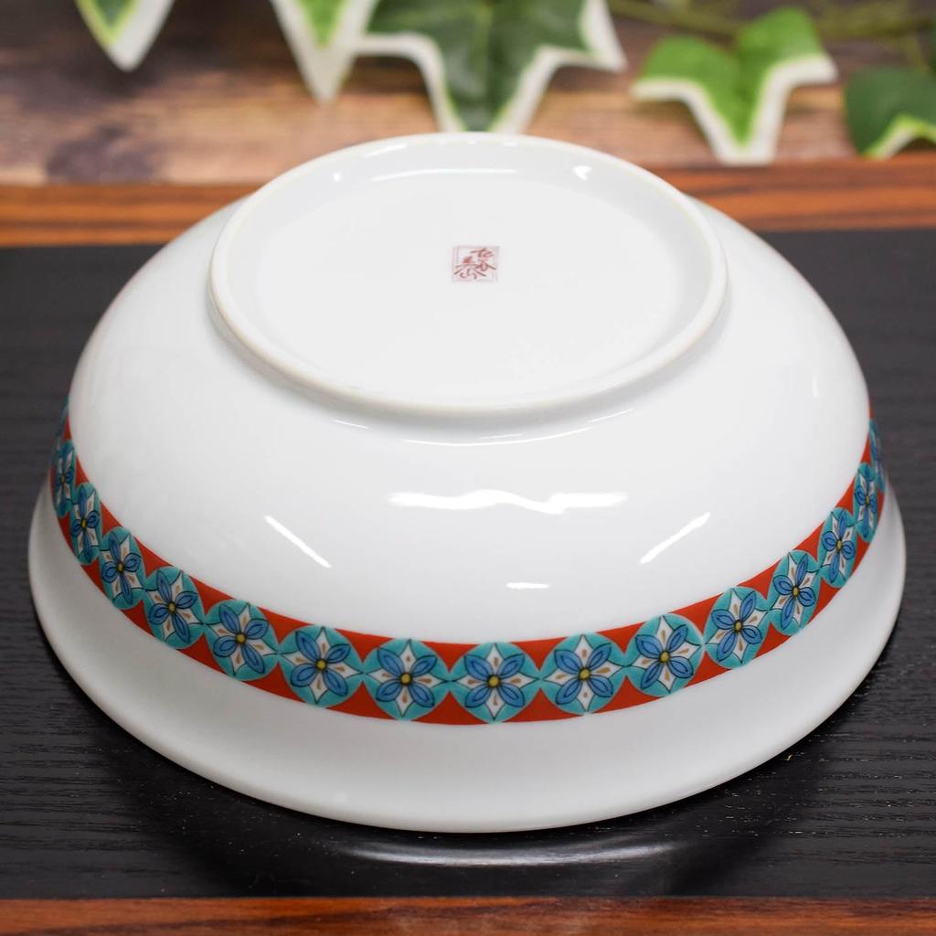 Japanese Warehouse Stylish Tableware Kutani Ware Bowl Gold Small Pattern Camellia and Bird Pottery Luxury Japanese Tableware Moribachi Bowl Made In