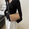 2024 New Fashion Urban Simple Embroidered Diamond Grid Chain Shoulder Crossbody Bag