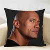The RRock DDwayne Cushion Cover Natural Linen Organic Fabric DoubleSided Printing Room Sofa Decor Pillow Case