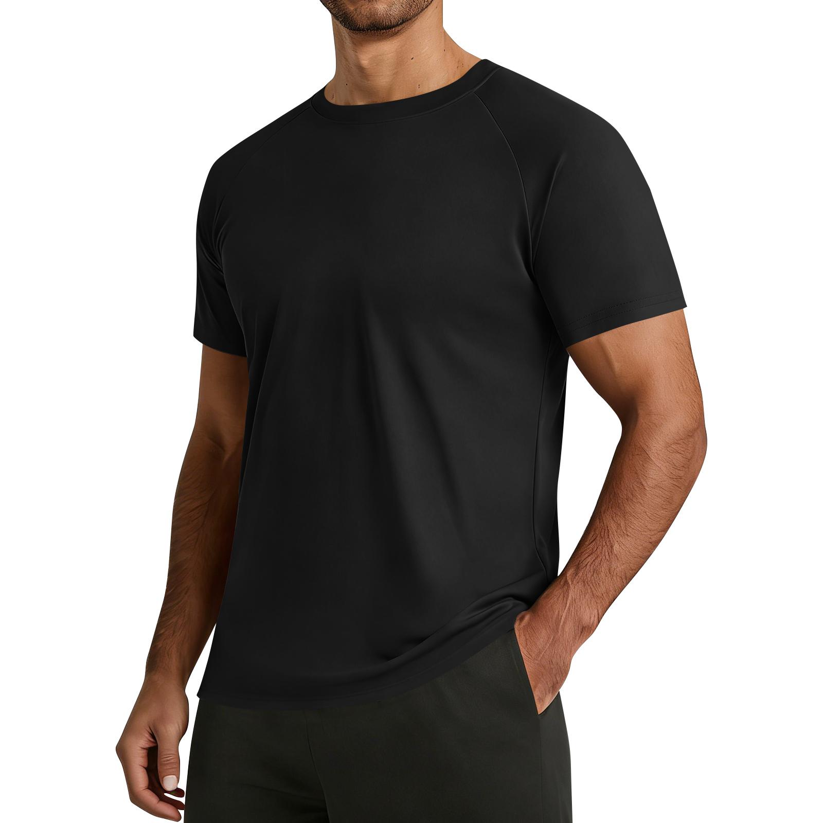 Men s Summer Short Sleeve Shirt Men s Casual Fashion Short Sleeve Shirt L чёрный