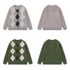 Unisex Oversized Chunky Knit Cardigan With Colorblock Warm Winter Sweater