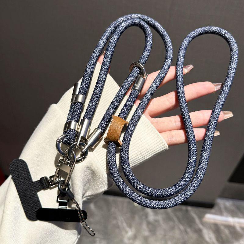 Adjustable Multifunctional Crossbody Mobile Phone Lanyard with Anti-Lost Pendant - High-End Travel Accessory.