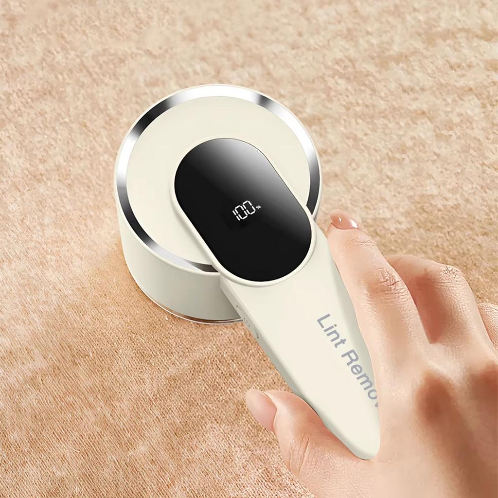 Upgraded Smart Digital Display Fabric Shaver, High-Power Sweater Defuzzer, Portable Rechargeable Lint Remover for Travel