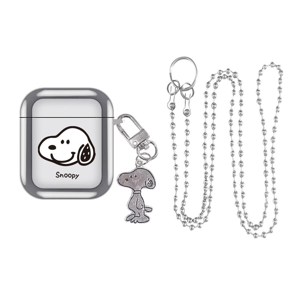 Cute Snoopy AriPods pro1 Apple Bluetooth headset case 1/1 generation cartoon Charlie protective case electroplating