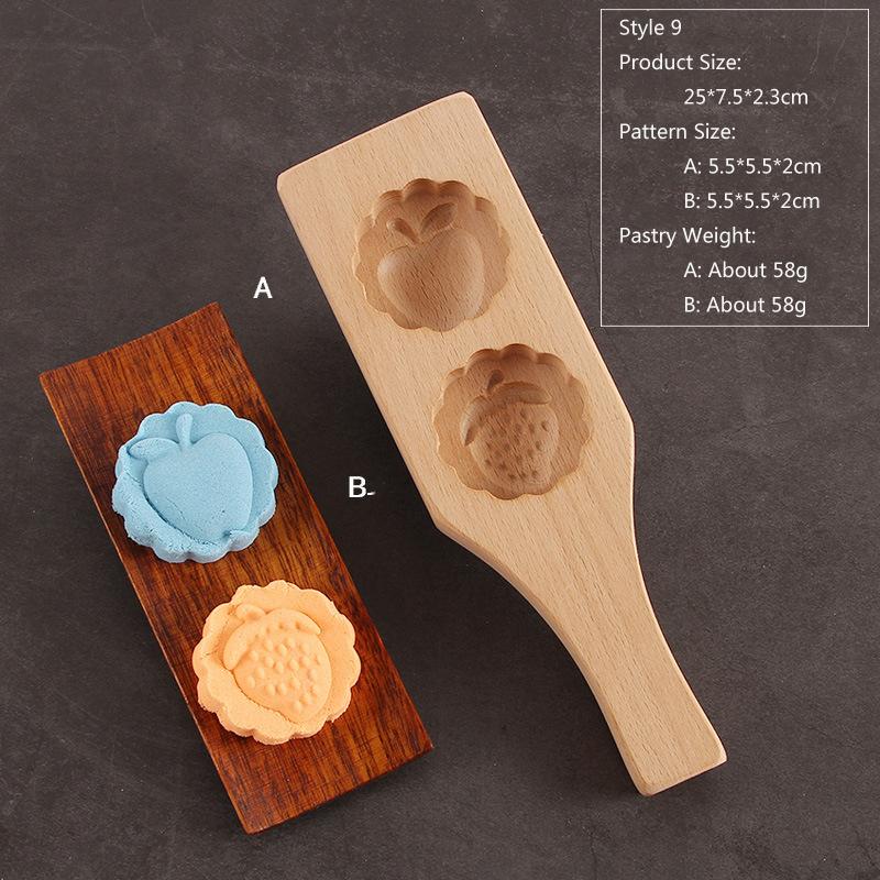 

HeMu-Экологичная деревянная форма для торта и лунного торта, многорешетчатая форма для торта в виде животного, цветка, трехмерное изготовление мороженого