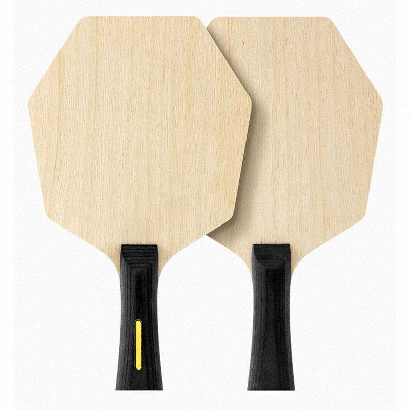 Hexagon Table Tennis Racket Bottom Plate Beginner Training PingPong Racket Wood Baseboard Table Tennis Racket Base