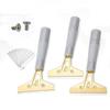 Spatula Glass Ceramic Hob Scraper Remover Grouting Scraper Squeegee Set  Kitchen Stove Cleaning