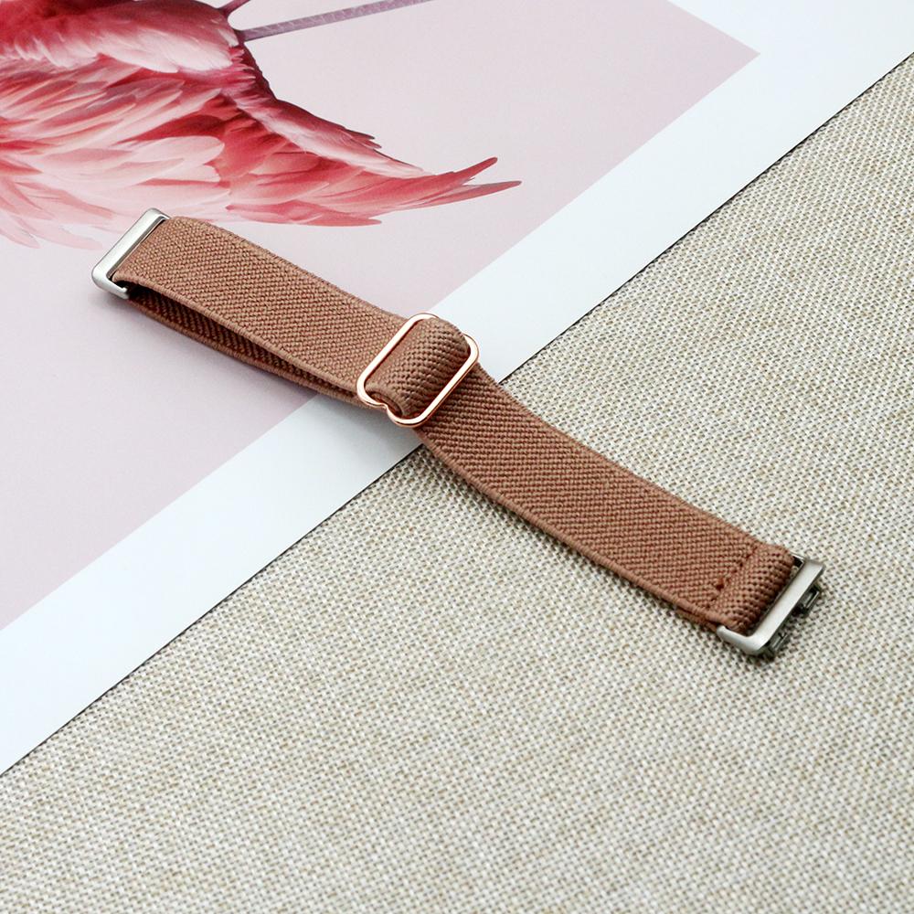

Bands Stretchy Strap for Huawei Band 10/ 9/ 8 Wristband Replacement Solo Loop for Women Men Soft Nylon Elastic Braided Sport темно-розовый