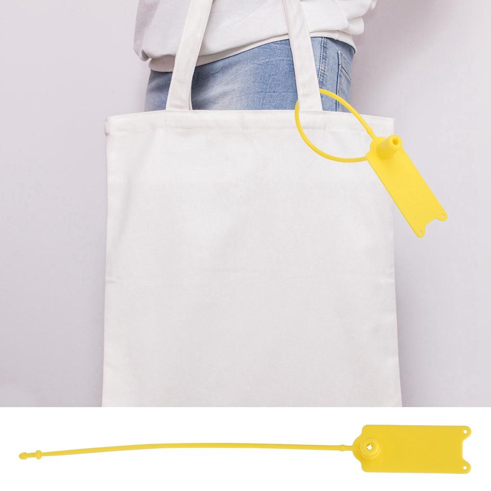 100 Stück 195 mm Einweg-Kabelbinder Diebstahlsicher Selbstverriegelnder Binder für Kleidung Koffer Schuhe Tasche