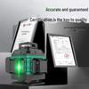 12-Level Precision Green Laser Line: 16 High-Intensity Lines for Indoor/Outdoor Use