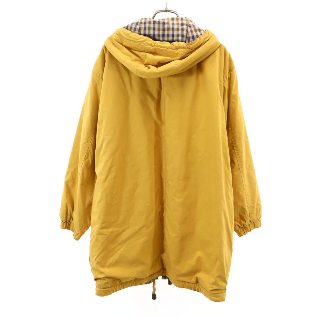 Aquascutum Made In Japan Hooded Batting Jacket 9 Mustard Women Used