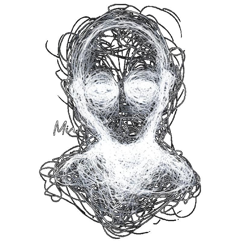 Oversized T Shirt Black Abstract Alien Face Print Casual Streetwear Fashion Top for Women and Men