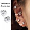 Super Shiny Magnetic Ear Studs: No-Pierce Clip-On Earrings for Women & Men.