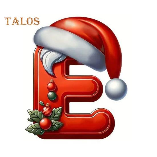 

Висячі прикраси з буквами. Різдвяна ялинка. Кулон у формі літери від А до Я. Декоративні підвісні різдвяні літери для домашнього декору своїми руками E