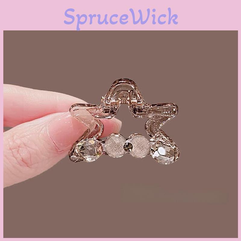 Simple Star Shape Hair Clips For Women With Ps Material Natural Style Spring 2025