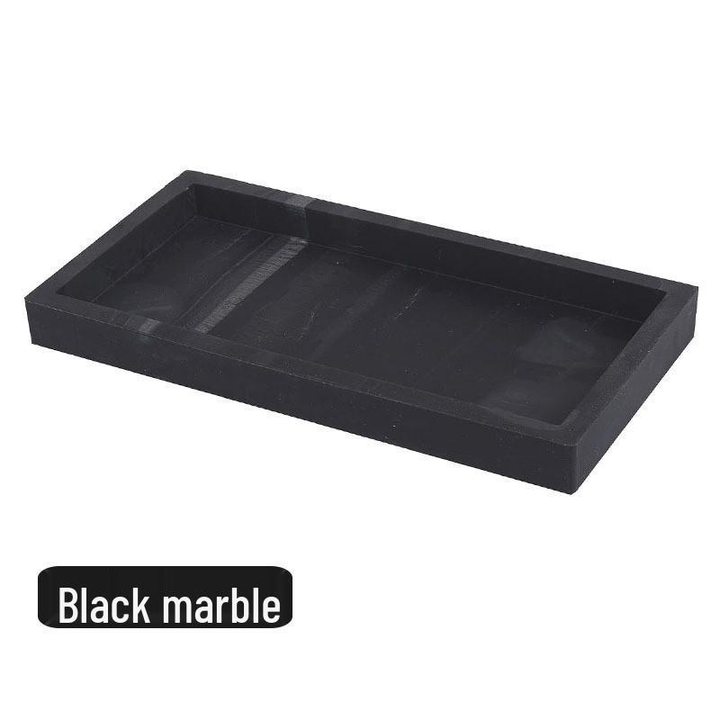 Customized Silicone Bathroom Vanity Tray - Square Soap & Accessory Organizer